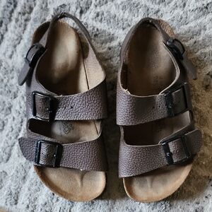 Birki's Brown Women's Sandals with Buckle Straps